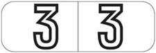 Numerical Labels, BYNM-3, Barkley FNBWM Match, 500 per Roll