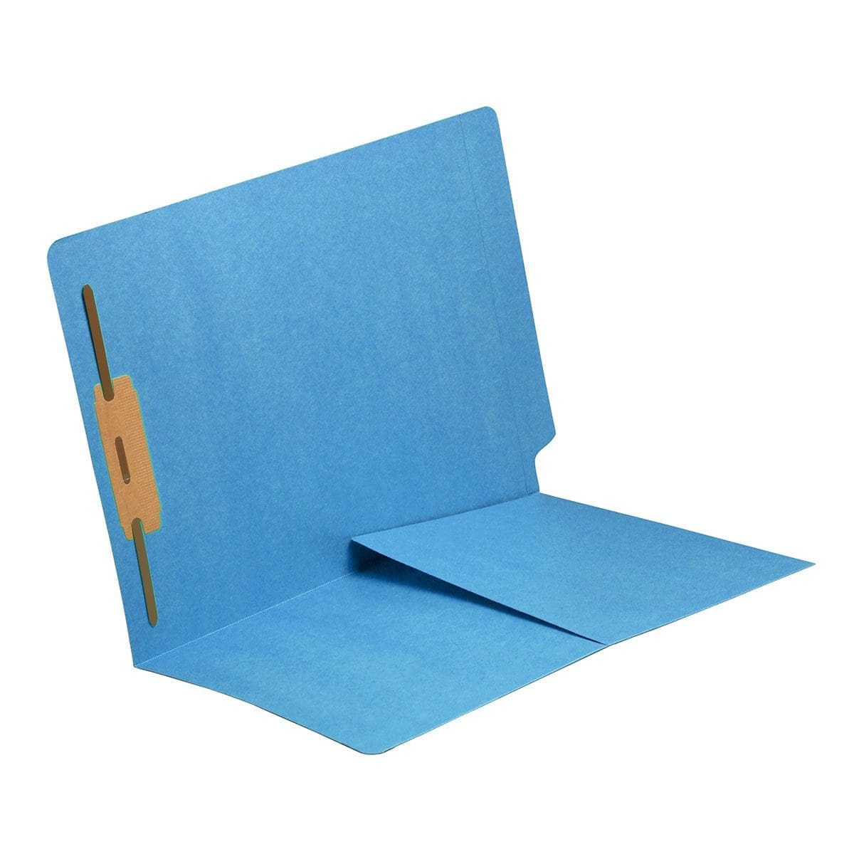 S-9010, 14pt Color Folder, End Tab, 1/2 Pocket Inside Front, Fastener, Letter, 50 per Box