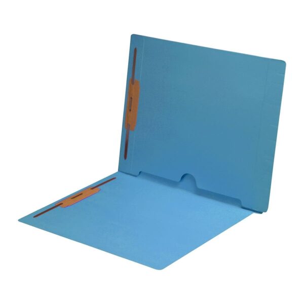 S-9019, 11pt Color Folder, End Tab, Full Back Pocket, 2 Fasteners, Letter, 50 per Box
