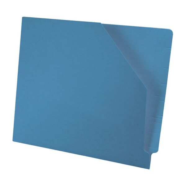 S-9044, 11pt Color Pocket, End Tab, Slant Cut Front, Letter, 100 per Box