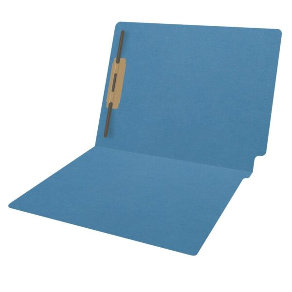 S-1501, 11pt Color, Reinforced End Tab, 1 Fastener, Letter Size, 50 per Box