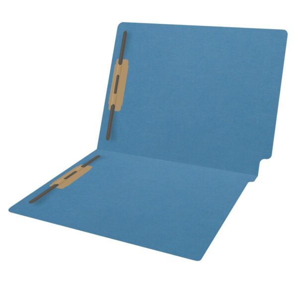 S-1602, 14pt Color, Reinforced End Tab, 2 Fasteners, Letter Size, 50 per Box
